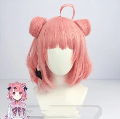 Peluca corta de anime Sasaki Saku Cosplay resistente al calor cabello fiesta cómic arco iris Foto 1 de 4