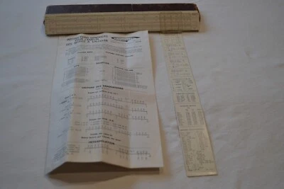 ANCIENNE REGLE A CALCUL GRAPHOPLEX RIETZ 620 D COMPLETE - Photo 1/4