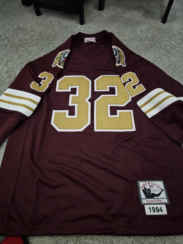 Camiseta de fútbol Mitchell Ness Ervins Washington Redskins para hombre XL/XXL Foto 1 de 4