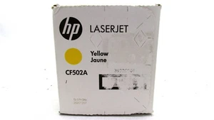 Genuine HP 202A YELLOW LaserJet Toner Cartridge (CF502A) M254, MFP M280 SEALED - Picture 1 of 8