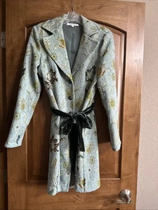 CAbi Guinevere Tapestry Brocade Pea Coat Romantic Feminine French Size 6 ❤️ - Picture 1 of 6