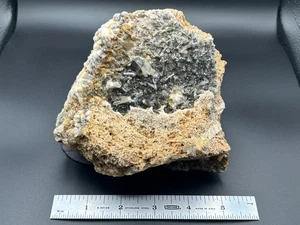 Schwarz Blau Phantom Quarz Kristall Cluster Platte Wegner Phantom Mine Arkansas AR - Bild 1 von 24