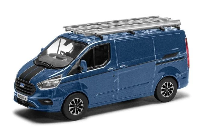 Vanguards FORD TRANSIT CUSTOM SPORT BLUE METALLIC 1:43 - Immagine 1 di 1
