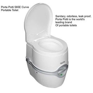 Thetford Porta Potti 565E Curve Portable Toilet 92306 - Picture 1 of 10
