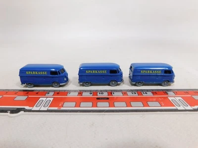 3X Transporter Volkswagen VW T1 Bulli Sparkasse Mint #DX73-0,5 - Immagine 1 di 4