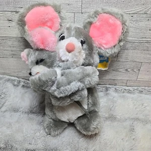 Dakin Nature Babies Mama & Baby Mouse Vintage 1979 Plush New With Tags - Picture 1 of 8