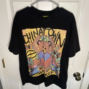 Chinatown Market Black T-shirt Basketball Bear Size Large - Picture 1 of 6
