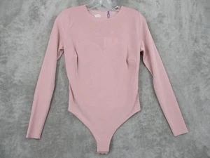 Fabletics Yitty Mesh Me Smoothing Thong Bodysuit Damen Medium Bare Mauve Neu - Bild 1 von 12