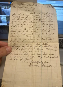 Mai 1878 Clarington handgeschriebener Brief - Bild 1 von 2