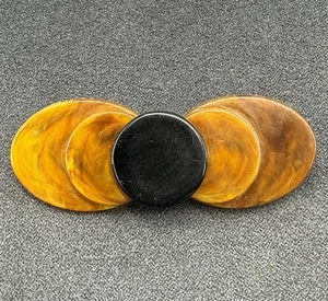 West Germany Art Deco Lucite Celluloid Brooch Pin, Vintage - Picture 1 of 5