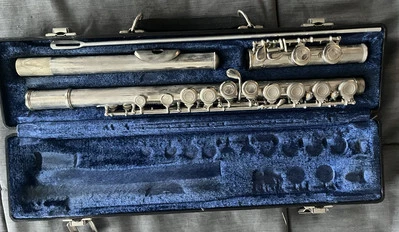Vintage Blessing Student Flute Original Condition Case & Rod Silver Plated Plays - Image 1 of 4