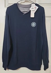 SEATTLE MARINERS OFFICIAL MAJOR LEAGUE GR. M HERREN SWEATSHIRT NAVY/STEEL ANTIGUA - Bild 1 von 8