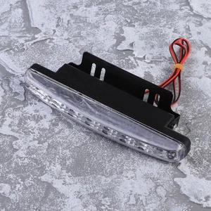 Un par de luces LED impermeables de alta potencia de 12 V para automóvil luces de circulación diurna 8 LED - Imagen 1 de 12