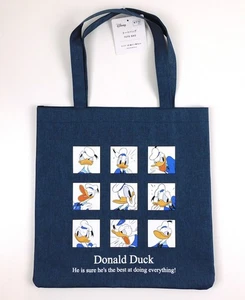 Disney Donald Duck Tasche blau Stoff "...the best at doing everything" Japan - Bild 1 von 5