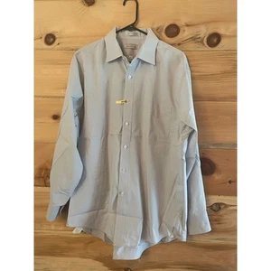 VTG Oakton LTD single needle tailoring button down shirt. USA. Size 17(34/35) - Picture 1 of 5