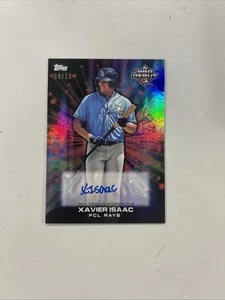 2023 Topps Pro Debut Xavier Isaac Future Cornerstones Rays Auto Insert Red /10 - Picture 1 of 2