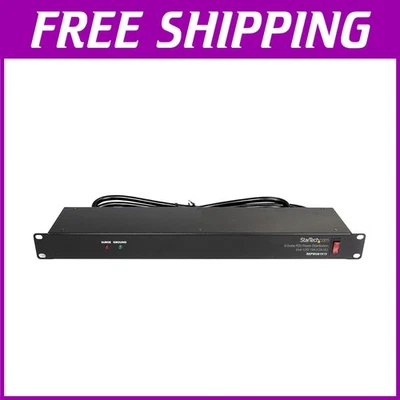 com 8 Outlet Rack Mount PDU Power Strip - Surge Protection - Image 1 of 4