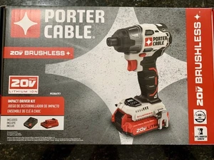Porter Cable 20V Max Lithium-Ion Brushless Impact Driver PCCK647C1 - Picture 1 of 4