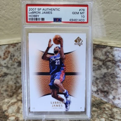 SP 2007 auténtico hobby #78 Lebron James PSA 10 Foto 1 de 2