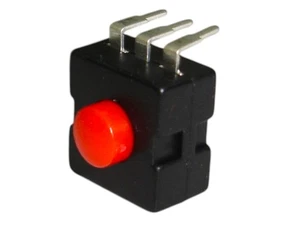 Mini 12x 12mm 3-Pin Mini Red Flashlight Torch Push Button On Off Switch 10pcs - Picture 1 of 5
