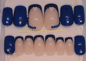 Handmade Custom Gel Press On Nails 24 Piece with Installation Kit Included! - Picture 1 of 7
