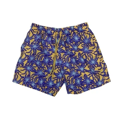 Vilebrequin Men's Bicolor (Yellow/Purple) Octopus Swim Trunks XXL - Image 1 of 4