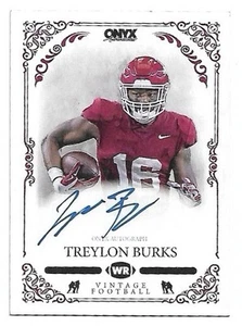 Treylon Burks 2022 Onyx Authenticated Auto Vintage Rookie Autograph - Picture 1 of 2