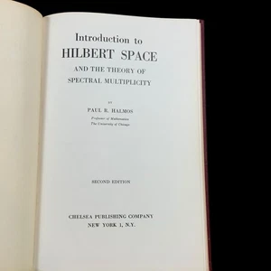Einführung in den Hilbert-Raum von Paul L. Halmos - 1957 2. Auflage Hardcover - Bild 1 von 10