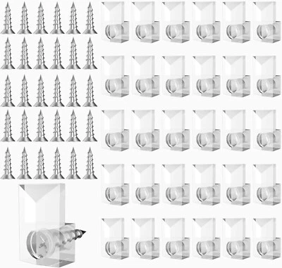 30Pcs Mirror Hanging KIT - Mirror Clips for Frameless Mirror & Wall MOUNTING - Image 1 of 4