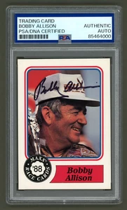 Bobby Allison Signed 1988 Maxx Rookie Card #30 (PSA) NASCAR IndyCar Driver Auto - Picture 1 of 2