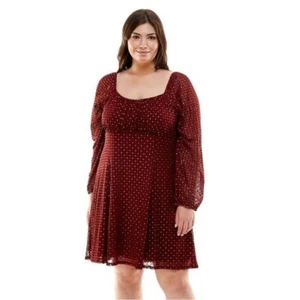 Nuevo con etiquetas Vestido Patinador Lily Rose Láminado Embellecido Vino Negro y Dorado Juniors Talla 2X - Imagen 1 de 3