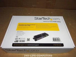 Hub STARTECH ST4300USBM montable 4 ports robuste industriel SS USB 3.0 NEUF NEUF - Photo 1/6