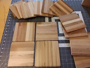 Natural Oak Parquet Wood Floor 6x6 inch 7 FINGER 40 pieces HARTCO 10 SQ. FT. Lot - Picture 1 of 17