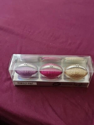 Perfect Pout Glitter Sparkle Lip Gloss Purse Shape Set of 3 - idea gift set - Image 1 of 2