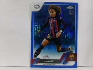 2022 Topps Cromo UEFA Women's Champions League/299 Vicky Lopez López MOJO AZUL - Imagen 1 de 2