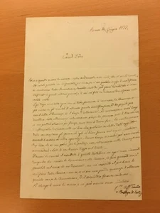 Lettera firmata da Urbano Rattazzi - Picture 1 of 1