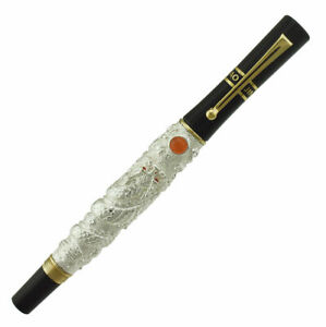 Jinhao Silver Dragon Protects Precious Jewelry Rollerball Pen Writing Gift