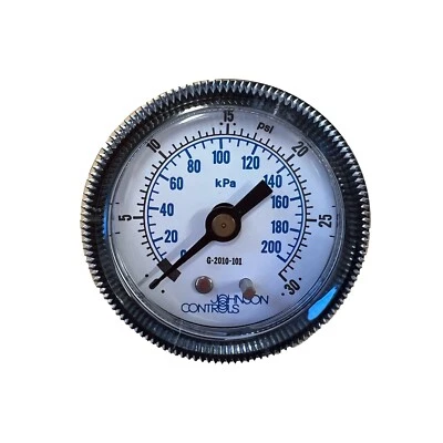 Johnson Controls G-2010-101, Pressure Gauge, 2 Inch, 0/30 PSI, 1/8"MNPT 0/200KPA - Image 1 of 4