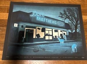 Dave Matthews Band Poster 2018 Moegly Riverbend Cincinnati OH signiert #ed/705 - Bild 1 von 5