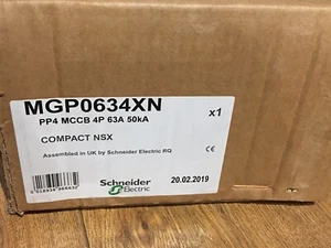 Schneider Electric MGP0634XN PP4 MCCB 4P 63A 50kA Compact NSX - Picture 1 of 3