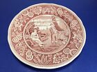 Spode Archive Collection Cranberry Woodman Salad Plate s 7 1/2”