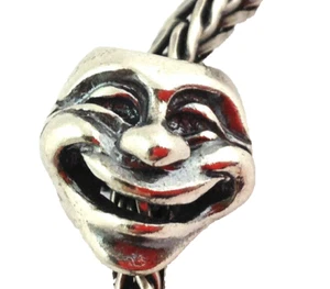 Authentic Trollbeads Theatre Masks Sterling Silver Bead Charm 11315, New - Picture 1 of 2
