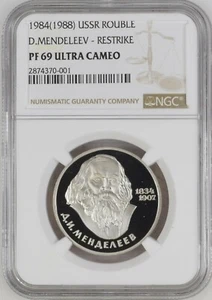 USSR 1984 (1988) Russia MENDELEEV NGC PF69 UC - Picture 1 of 2