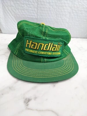 DE COLECCIÓN GORRA TRUCKER PARCHE SNAPBACK VERDE AMARILLO HANCLAIR MARCA K HECHO EN EE. UU. Foto 1 de 4