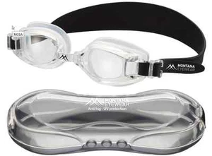 Schwimmbrille Montana 1n blau, rosa, transparent - Bild 1 von 4