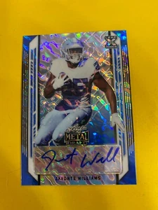 DA76304 2021 Leaf Metal Draft Marbles Blue #JW2 Javonte Williams RC AUTO #06/40 - Picture 1 of 2