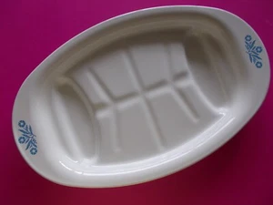 CORNINGWARE - PLATO/PLATO PARA SERVIR SERVIDOR TALLADO CARNE - ACIANO **COMO NUEVO - Imagen 1 de 5