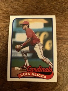 1989 Topps #588 Luis Alicea Rookie St. Louis Cardinals Baseball Card - Picture 1 of 2