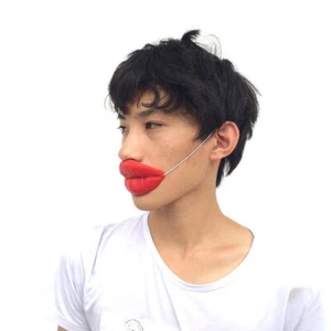 2 pezzi divertenti cartoni animati labbra rosse Halloween salsiccia bocca scherzi Halloween oggetti di scena nuovi - Foto 1 di 11