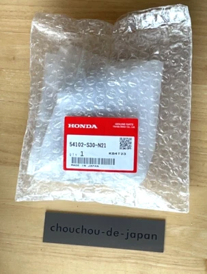 HONDA GENUINE  97-01 PRELUDE BB SIR 5MT Leather Red Stitching Shift Knob OEM JP - Image 1 of 4